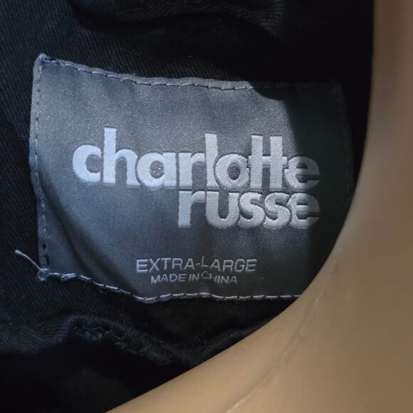 Charlotte Russe Black Zip Up Jacket XL - Picture 5 of 6